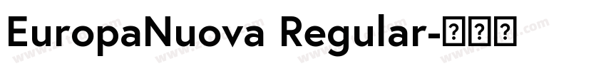 EuropaNuova Regular字体转换